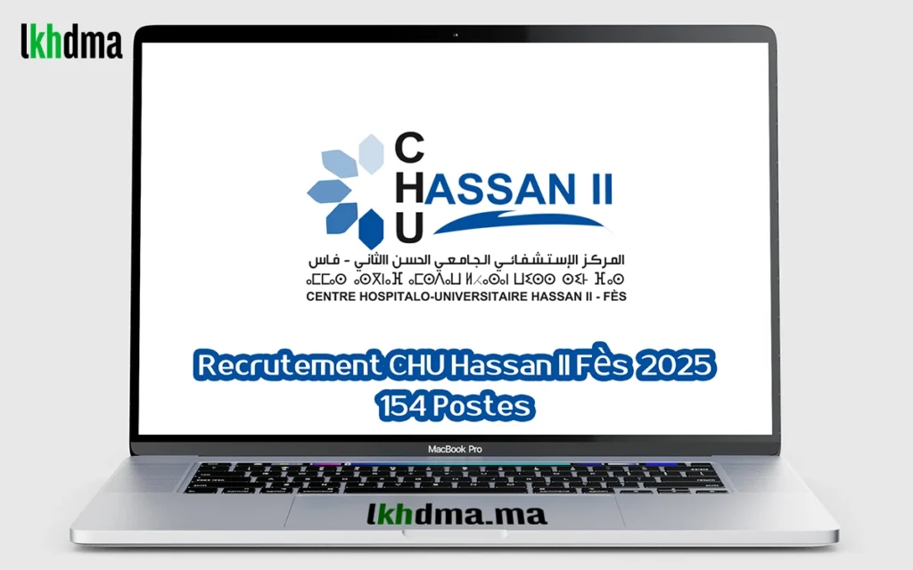 Recrutement CHU Hassan II Fès 2025 - 154 Postes