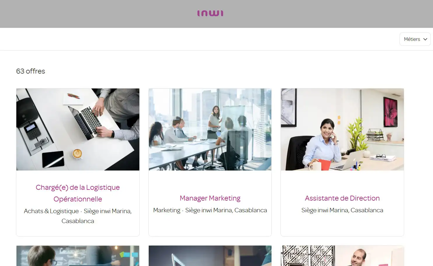 Inwi Recrute 63 Postes à Pourvoir Inwi Recrute 63 Postes à Pourvoir