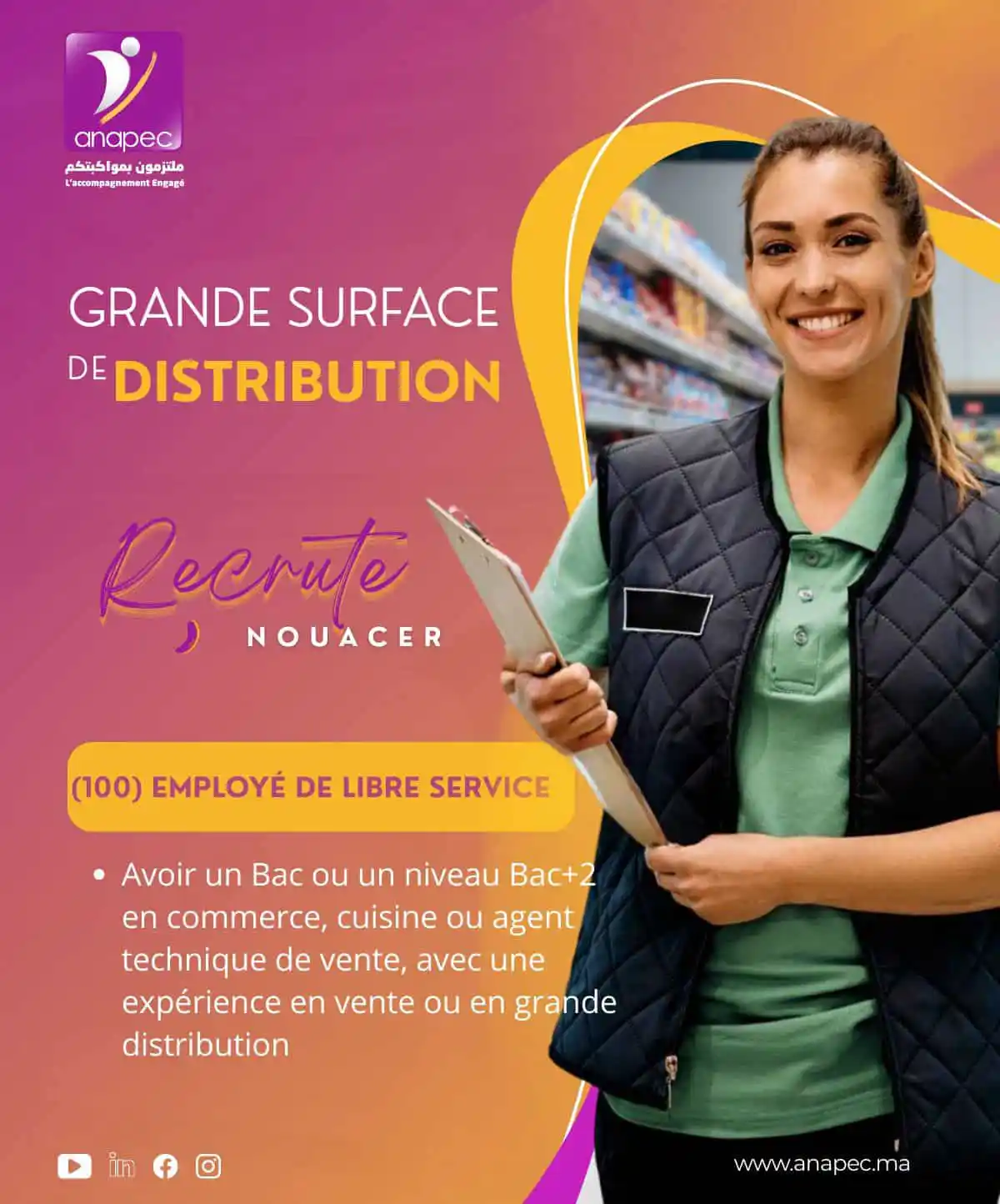 Anapec casa 100 polyvalents pour un acteur du commerce 2 Anapec casa : 100 polyvalents pour un acteur du commerce 2
