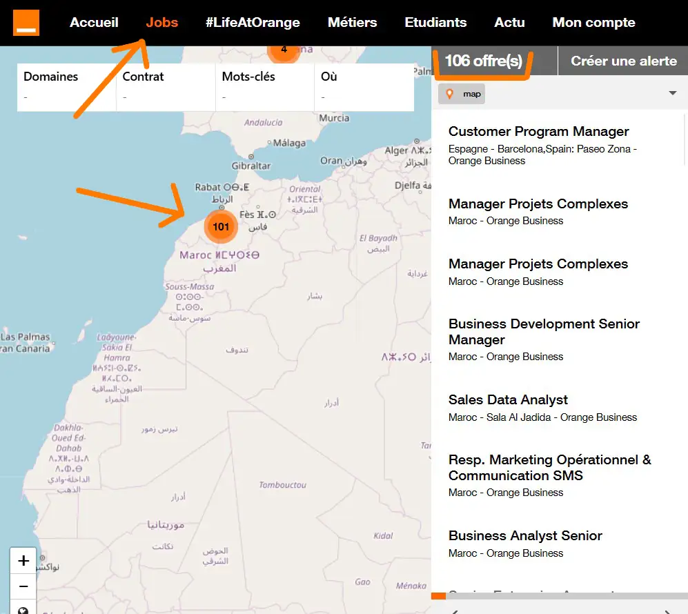 Orange Maroc recrute 101 postes – Cadres & Cadres Supérieurs 1