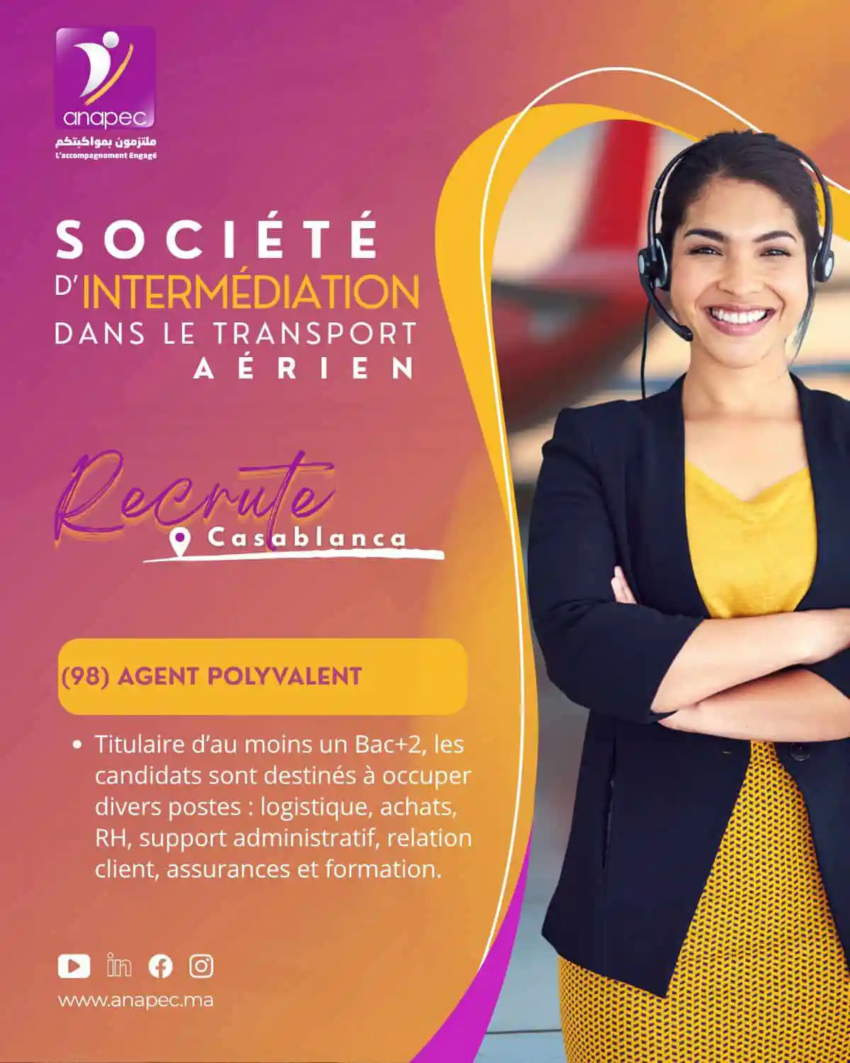 توظيف عاجل: 110 وظائف متاحة عبر anapec في مدن كبرى 1