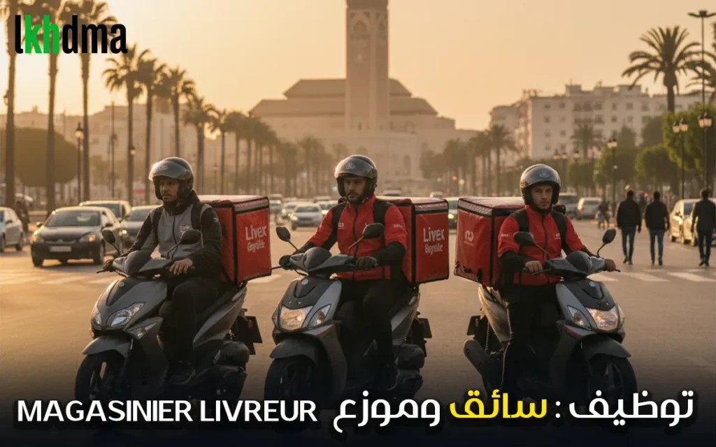 توظيف سائق وموزع MAGASINIER LIVREUR