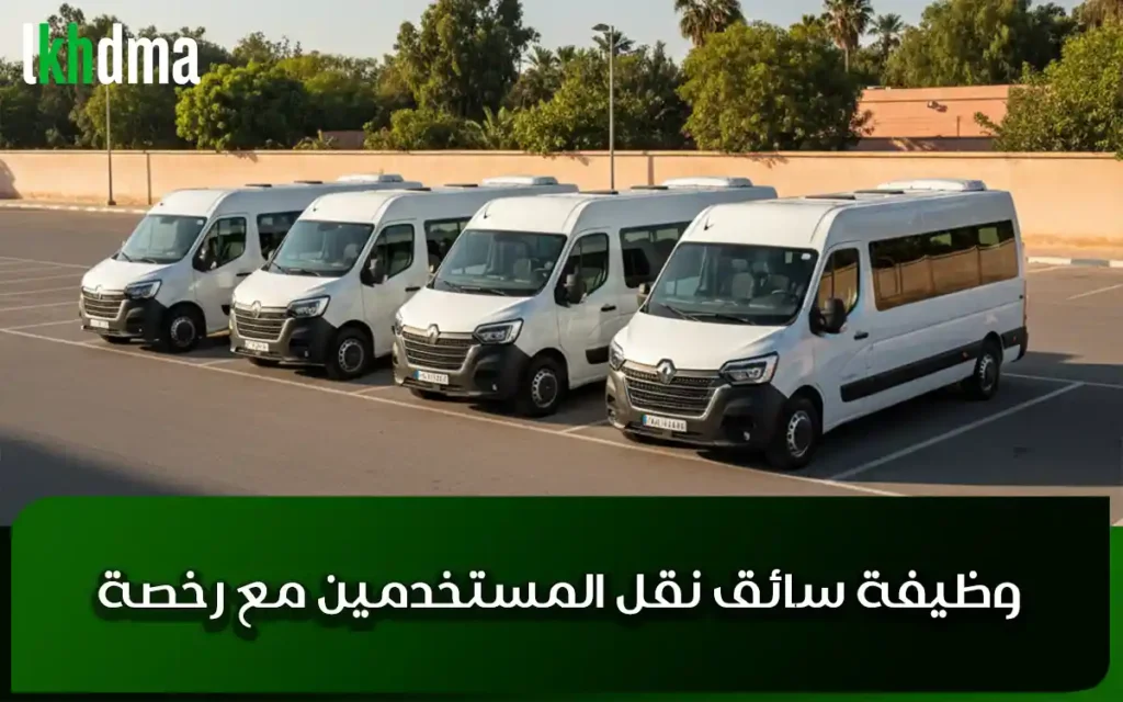 وظيفة سائق نقل المستخدمين مع رخصة
